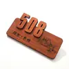 Letreros de Madera para Puertas Estilo Chino Personalizados para Hoteles, Casas de Huéspedes, Casas de Té, Salones Privados de Restaurantes, Letreros Creativos de Madera Maciza para Uso Doméstico
