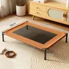 Almofada de dormir de verão para cachorro com efeito refrescante, tapete de dormir de verão para cachorro de estimação, cama elevada antiácaro para cachorro corgi e gato