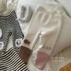 Leggings de Invierno Cálidos y Gruesos con Forro de Felpa y Diseños de Dibujos Animados para Niñas, Ropa Interior Versátil para Niños Pequeños y Niñas