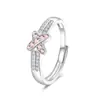 Temu comercio electrónico transfronterizo más vendido anillo para mujer con símbolo de cruz rosa tendencia europea y americana joyería de moda simple versátil