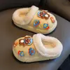 Pantuflas de Algodón para Niños y Niñas, Invierno Engrosadas de Felpa Cálidas Impermeables Bebé Hogar Pantuflas de Algodón de Punta Cerrada, Dropshipping