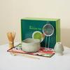 Conjunto de Chá com Ferramentas para Matcha Japonês: Batedor de Matcha de 100 Pontas, Batedor de Matcha de 80 Pontas, Pincel para Matcha, Colher para Pó de Chá