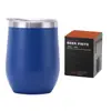 Amazon Cross-border 12ozU Copo de Ovo 304 Aço Inoxidável Camada Dupla Comércio Exterior Barriga Fria Copo Casca de Ovo Vinho Tinto