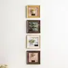 Marco de fotos magnético creativo para plantas de aire, marco de fotos retro para escritorio, pared interior, forma cuadrada, 5 pulgadas