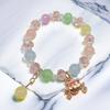 Pulseira Princesa Fofa Cor de Doce para Melhores Amigas, Pulseiras de Contas para Crianças, Doce e Sofisticada, Bijuterias Versáteis para Barracas