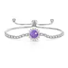 Pulsera de Girasol con Piedras Preciosas de Colores Más Vendida en Tiktok con Diamante de Alto Carbono Super Brillante Corte Fuegos Artificiales Joyería, Dropshipping Transfronterizo en Transmisión en Vivo
