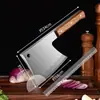 Cuchillo para Huesos para Uso Doméstico, Cuchillo Especializado para Cortar Huesos, Hachuela de Carnicero para Huesos, Alta Dureza, Cuchillo Grande Comercial Multiusos para Cortar Huesos