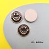Accesorios de resina con forma de corazón de melocotón y sonrisa de celebridad de Internet, hechos a mano, para sombreros, horquillas, carcasas de teléfono móvil, parches para hebillas de zapatos