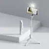 Palo para selfies de teléfono móvil alargado Bluetooth integrado con luz de relleno de belleza control remoto trípode de escritorio multifunción para transmisión en vivo