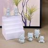 Molde de Silicona de Animales Lindos de Dibujos Animados para DIY Forma de Oso, Gatito y Conejo Molde para Yeso, Velas Aromáticas, Pegamento