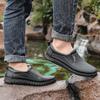 Botas de lluvia de corte bajo para hombre, zapatos para aguas poco profundas, botas de lluvia cortas y gruesas de verano para hombre, nuevas botas de goma antideslizantes y resistentes al desgaste para el trabajo de cocina