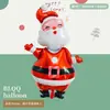 Nueva Serie de Decoración para Fiesta Navideña Mini Muñeco de Nieve, Anciano, Reno, Árbol de Navidad Globos de Papel de Aluminio Serie Navideña