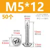 M1.7M2M2.6M3M4M5 Acero Inoxidable 304 Pwa Tornillos Autorroscantes de Cabeza Redonda con Arandela y Espaciador Tornillos para Madera