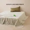 Juego de tres piezas de algodón puro teñido en hilo engrosado de algodón de fibra larga de Xinjiang Clase A para estudiantes, sábana individual o doble