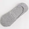 Primavera e verão cor sólida boca rasa antiderrapante silicone meias invisíveis meias masculinas de algodão de tábua dobrada meias casuais fabricantes de suprimentos