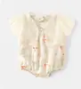 Roupas de Bebê Verão Macacão de Amarrar Roupa de Sair Recém-nascido Menina Macacão Completo Lua de Mel Cem Dias Vestido Roupas de Verão