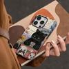 Capa de Celular Temática de Gato Adequada para Comércio Exterior para iPhone 17 Pro Max Capa Protetora Dois em Um, Estilo Fofo para Apple 14 e 15