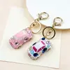 Chaveiro de Metal de Besouro Strass para Carro Pingente Criativo Personalizado Liga de Zinco Desenho Animado Decoração de Bolsa de Carro