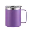Caneca Amazon 12oz Copo Térmico de Aço Inoxidável de Camada Dupla com Alça Pintada por Spray Caneca de Escritório Copo Térmico Portátil