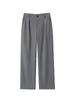 Pantalones de Traje Rectos de Pierna Ancha de Cintura Alta Talla Grande Runqi 8881 para Mujer Estilo OL Casual Pantalones Largos