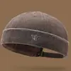 Estilo Novo Primavera e Outono Chapéu Melão de Algodão Lavado Chapéu Beret Macio de Rua Hip-Hop para Casal Chapéu de Proprietário Versátil Unissex