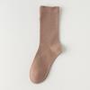 Calcetines sin hueso para niños, primavera y otoño, calcetines de tubo medio, calcetines blancos largos de un mes, calcetines apilados, mocasines para mujer, medias de verano, calcetines de algodón