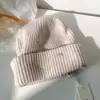 Chapéu de Cor Sólida 100% Lã Simples e Versátil para Mulheres, Outono e Inverno Ano Novo Natal Chapéu de Tricô Quente, Chapéu de Tricô Espessado para Homens
