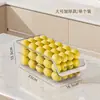Caja de Almacenamiento para Refrigerador Transparente de Grado Alimenticio con Ruedas Caja para Cocina Caja para Huevos Caja Drenante para Uso Doméstico