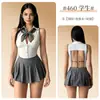 Fornecimento exclusivo transfronteiriço de lingerie sexy, uniforme escolar JK estilo japonês, conjunto de role-play de colegial de desejo puro qqny 460