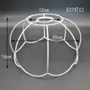 Soporte de Lámpara Hecho a Mano Lámpara de Mesa Gancho para Lámpara Colgante Cuadrado de Abuela Flor Marco de Hierro Pantalla Tejido de Cuerda de Algodón Repujado Mano DIY