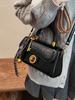 Bolso de Mujer Nicho Retro de Mano Bolso Maillard de Mujer Otoño e Invierno Nuevo Bolso Cuadrado Pequeño Simple Versátil Bolso de Hombro Cruzado
