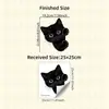 BRUP Pegatina Estática para Ventana Gato Negro Mascota Linda Cafetería de Gatos Tienda de Mascotas Pegatina Decorativa para Ventana HS-UV2179C