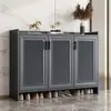 Gabinete de Zapatos Totalmente de Aluminio para Entrada del Hogar, Exterior, Impermeable, Villa, Protección Solar, Almacenamiento, Gabinete de Almacenamiento para Balcón