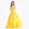 Película y Televisión 2018 Versión Real La Bella y la Bestia Vestido de Princesa Belle Cosplay de Halloween Blancanieves