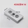 Placa de Conexión de Cara Final 3060/4080/6060/8080 Perfil de Aluminio Taza para Pie Base para Pie Bloque de Montaje para Rueda Bloque de Aluminio