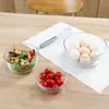 Bol de vidrio transparente para ensalada, utensilio de cocina para el hogar, bol para sopa, bol creativo para postres, bol para fideos instantáneos, bol para arroz, plato de frutas engrosado