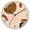 Reloj de pared de 12 pulgadas (30 cm), nuevo, imitación madera de bambú china, cepillado, silencioso, moderno, para sala de estar, personalizado, creativo, transfronterizo