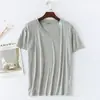 Camiseta Masculina de Seda de Leite Manga Curta Gola Redonda Camiseta Básica Casual Cor Sólida Esportiva Tamanho Plus Size Modelagem Solta