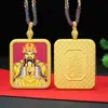 Estilo Tibetano Thangka de Lado Único Pintado à Mão Novo Pingente Dragão Wuye Retangular Transmissão ao Vivo Modelo Quente Fabricante Estoque Pronto Atacado