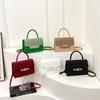 Grande Capacidade Retro Bolsa Bolsa Feminina Nova Moda Ombro Bolsa Crossbody Commuter Pequena Bolsa Quadrada All-match