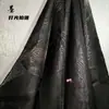 Pez Koi Patrón Oscuro de Ola Tela de Gasa Primavera Otoño Patrón Antiguo Flor Quemada Tela Hanfu Falda de Cara de Caballo Tela de Organza Dao