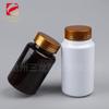 Botella cápsula de boca ancha de 120 cc pet redonda botella para el cuidado de la salud botella para envasado de tabletas, pastillas, caramelos botella de plástico transparente