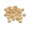 Accesorios de Cuentas de Pétalos de Copo de Nieve con Conservación de Color Oro de 14K DIY Hecho a Mano Pulsera Collar Cuentas Espaciadoras Materiales de Cuentas Sueltas