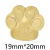 Hielo Transparente Brillo Fino Pata de Oso Garra de Gato DIY Accesorios para Joyería de Resina Funda para Teléfono Móvil Imán para Refrigerador Pasador Hebilla de Zapato Material Hecho a Mano
