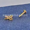 Clip para Oreja, Uña de Labio para Hombre y Mujer de Moda, Corea del Sur, Celebridad Cibernética, Temperamento, Tijeras Tridimensionales, Hebilla de Oreja de Temperamento Avanzado, Oreja