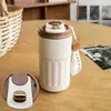 Taza termo para café con pantalla de temperatura, taza termo de agua de regalo, taza de viaje portátil de alta estética, taza simple nueva de acero inoxidable
