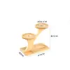 Soporte Personalizado de Bambú para Maceta de Suculentas, Soporte para Comedero de Gato, Decoración de Escritorio, Estante Decorativo, Diseño Simple de Bambú en Forma de Cruz