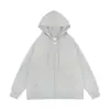 Sudadera de Color Sólido Transfronteriza Suministro Sudadera con Cremallera para Hombre y Mujer Cárdigan Liso Sudadera con Cremallera Stock Disponible