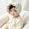 Gorro para bebé de primavera y otoño, gorra para recién nacidos, protección para la fontanela de bebés pequeños, gorro de estilo corte para niñas, algodón puro, protección para los oídos a prueba de viento para niños