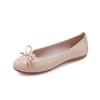 Sapatos Egg Roll Sapatilhas Femininas 2025 Novo Outono Bico Redondo Scarpins Sapatos Barco Sapatos Feijão Sapatos de Trabalho Sapatilhas de Solado Macio